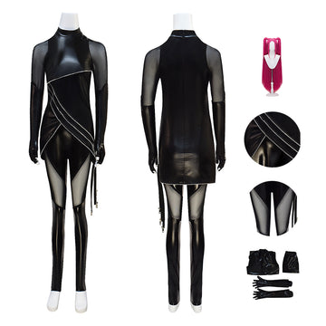 Kpop Demon Hunters Mira Cosplay Costume Black Dance Suit Halloween Outfit Becostume